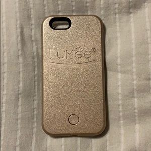 Rose gold Lumee case for iPhone 6S